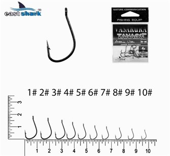 Крючки NEW EastShark Vasakura Tanago BL № 4 (уп/10 шт) 10004