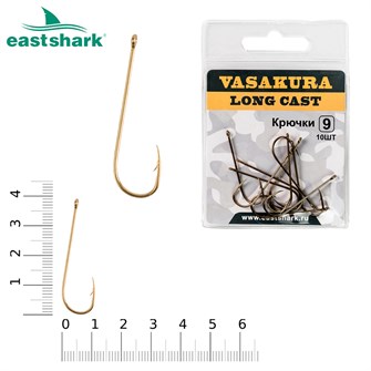 Крючки Vasakura Long cast №9 (уп/10шт) 30